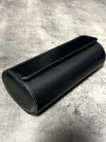 Ordenador de 3 relojes cuerina negro