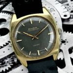 Bulova Oceanographer 100M Black Dial 1970, a cuerda.