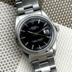 Rolex Date Black Dial 34 mm 1500, automático.