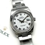 Rolex Datejust White Roman Dial 36 mm 116200, automático.