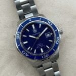 TAG Heuer Aquaracer Calibre 5 500M 41 mm Electric Blue, automático.