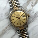 Rolex Datejust Two Tone 36 mm 16013 Original Box & Manual 1981, automático.