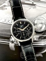 Longines Column-Wheel Chronograph 40 mm Black Dial, automático.