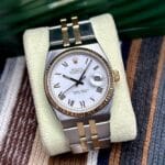 Rolex Datejust Oysterquartz Two Tone "Buckley" Dial 17013, de cuarzo.