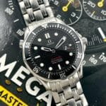 Omega Seamaster Professional Diver 300M 41 mm Quartz Black Dial, de cuarzo.