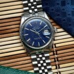 Rolex Datejust 1972 Blue Shantung Mosaic Dial 1603 36 mm, automático.