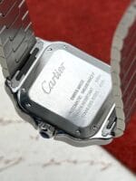 Cartier Santos Medium Factory Diamond Bezel W4SA0005, automático. - Imagen 4