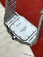 Cartier Santos Galbée 1564 29 x 41 mm, de cuarzo. - Imagen 5