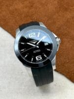 * RARO * Longines Conquest 39 mm Ceramic Bezel 300M L3.655.4, automático.