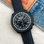 *RARO* Gigandet Datora Triple Calendar Chronograph PVD Valjoux 730, a cuerda.