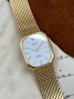 Rolex Cellini 18K Gold 4336 "50 Jahre Mercedes-Benz", a cuerda.