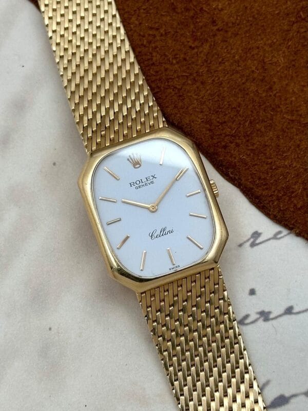 Rolex Cellini 18K Gold 4336 "50 Jahre Mercedes-Benz", a cuerda. - Imagen 1
