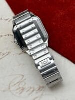 Cartier Santos Medium Factory Diamond Bezel W4SA0005, automático. - Imagen 5
