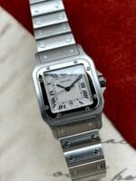 Cartier Santos Galbée 1564 29 x 41 mm, de cuarzo.