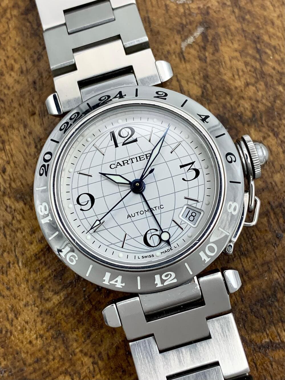 dc35f135-7895-48d6-9dcb-a5b36fa939cf Cartier Pasha C GMT 35 mm Automatic 2377, automático. - Imagen 1