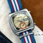 Seiko "Monaco" 7016-5011 Flyback Chronograph, automático.