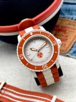 Blancpain x Swatch Scuba Fifty Fathoms Arctic Ocean SO35N100, automático.