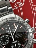 Omega Speedmaster Racing Michael Schumacher "World Champion 2001" 39 mm Carbon Fiber Dial 3519.50.00, automático. - Imagen 2