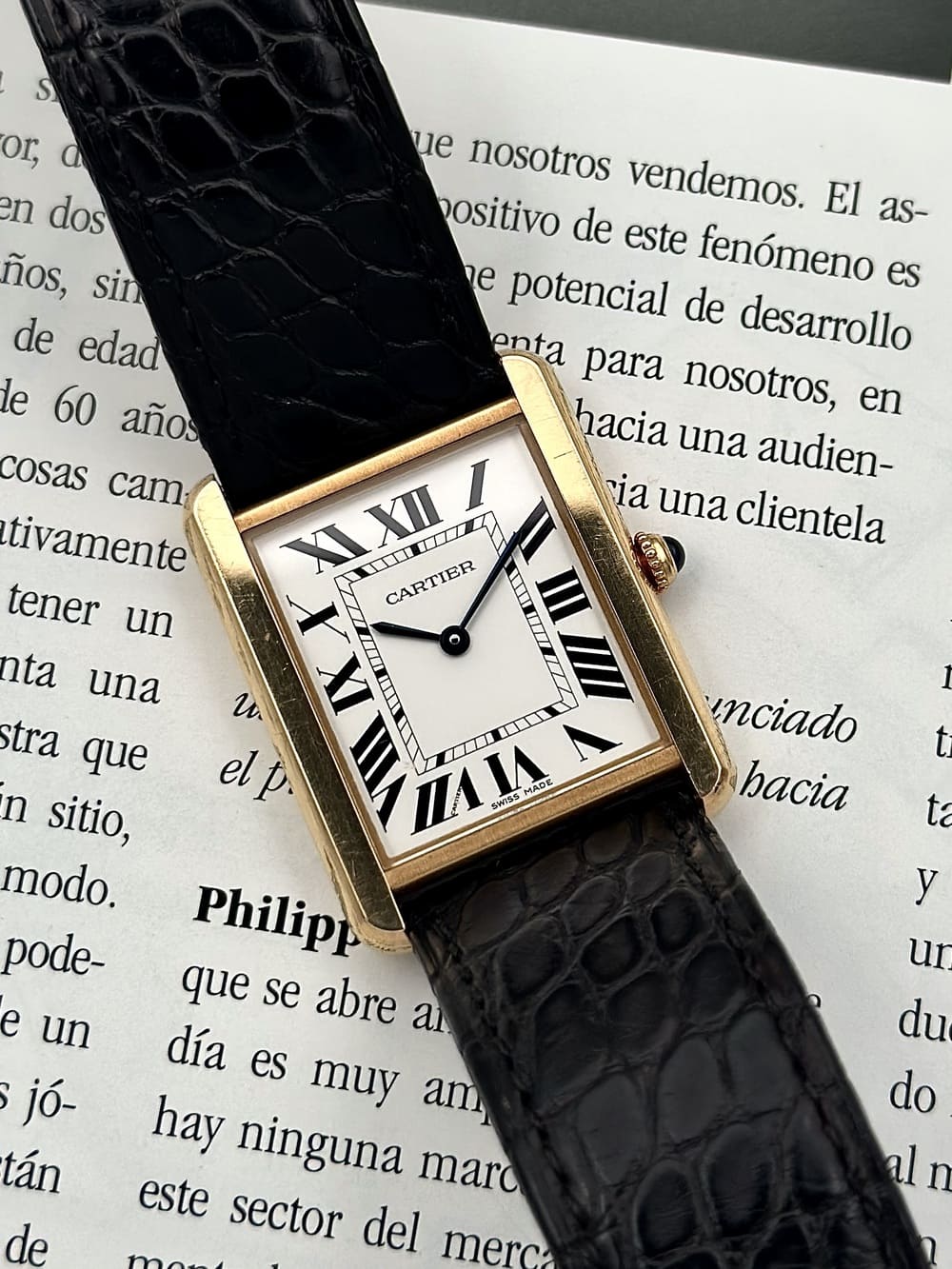 IMG_0518 Cartier Tank Solo Large 18K Rose Gold W5200025, de cuarzo. - Imagen 1