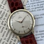 RARO Omega Bumper Automatic 1954 14K Solid Gold 2709, automático de martillo.