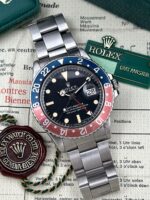 Rolex GMT-Master 1971 "Pepsi" Mark I Long E 40 mm 1675 FULL SET, automático