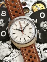 Omega Chronostop White Dial 145.009, a cuerda.