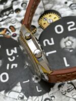 Omega Chronostop White Dial 145.009, a cuerda. - Imagen 3