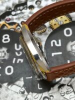 Omega Chronostop White Dial 145.009, a cuerda. - Imagen 4