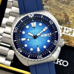 Seiko Prospex US Special Edition Turtle "Google" Blue Dial 45 mm SRPH59, automático.