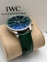 IWC Portugieser Chronograph Green Dial 41 mm IW371615 FULL SET, automático. - Imagen 7