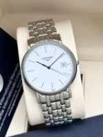 Longines Présence White Dial 38.5 mm L4.790.4 2025 FULL SET, de cuarzo
