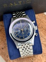 Baltic Bicompax 002 Mechanical Chronograph Blue Dial 38 mm FULL SET, a cuerda.
