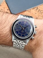 Baltic Bicompax 002 Mechanical Chronograph Blue Dial 38 mm FULL SET, a cuerda. - Imagen 2