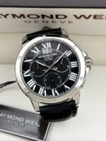 Raymond Weil Tango Chronograph Grande Date Black Dial 40 mm FULL SET, de cuarzo