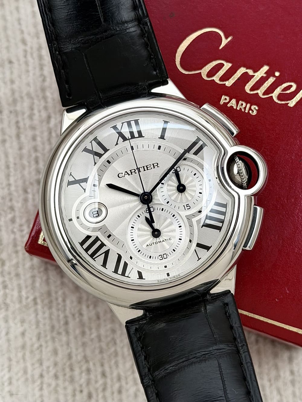 IMG_4076 Cartier Ballon Bleu Chronograph 44 mm W6920003, automático. - Imagen 1