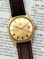 Omega Genève Champagne Dial 35 mm 1972 136.041, a cuerda.