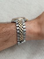 Rolex Datejust 36 mm Two Tone 1601 Silver Dial 1972, automático. - Imagen 8