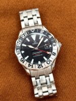 Omega Seamaster "50 YEARS" 41 mm Diver 300M GMT 1998, automático.