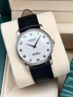 Rolex Cellini Classic White Dial 32 mm 18K White Gold 5116, a cuerda.