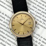 Omega De Ville Prestige Gold Dial 34 mm 4310.11.00, de cuarzo.