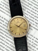 Omega De Ville Prestige Gold Dial 34 mm 4310.11.00, de cuarzo.