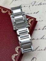Cartier Tank Française Calendar Medium 2465 30 x 25 mm, de cuarzo. - Imagen 4