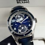 Montblanc 1858 Geosphere Worldtimer Blue Dial 42 mm 125565 FULL SET, automático.