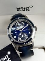 Montblanc 1858 Geosphere Worldtimer Blue Dial 42 mm 125565 FULL SET, automático.