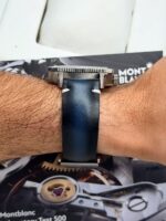Montblanc 1858 Geosphere Worldtimer Blue Dial 42 mm 125565 FULL SET, automático. - Imagen 8