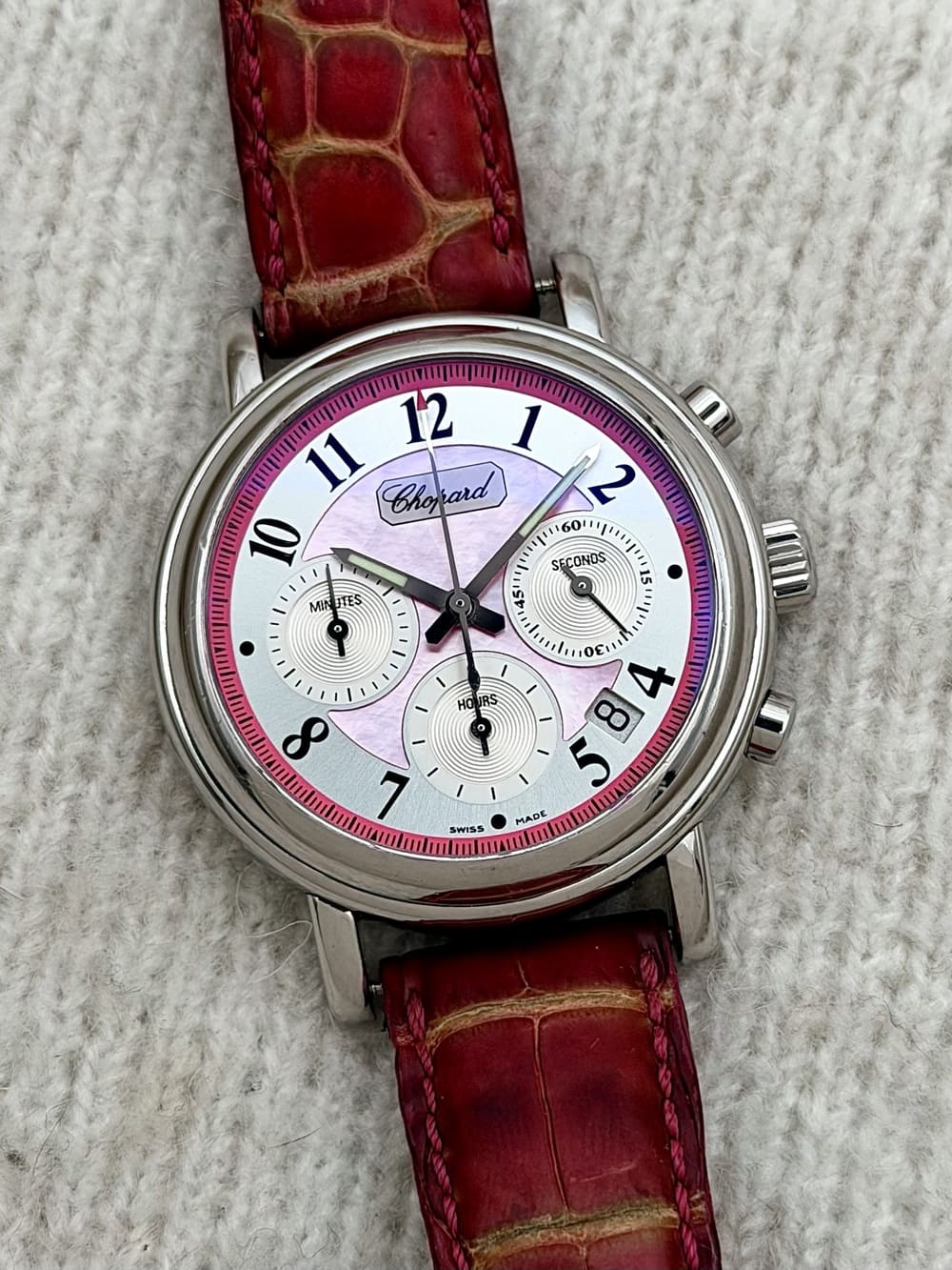 IMG_9619 Chopard Mille Miglia "Elton John" Limited Edition Pink MOP 39 mm 8331, automático. - Imagen 1