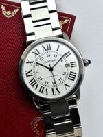 Cartier Ronde Solo XL Automatic White Dial 42 mm W6701011, automático.