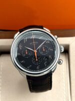 Hermès Arceau Chronograph Brown Dial 43 mm AR4.910, automático.