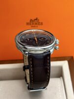 Hermès Arceau Chronograph Brown Dial 43 mm AR4.910, automático. - Imagen 3