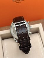 Hermès Arceau Chronograph Brown Dial 43 mm AR4.910, automático. - Imagen 4